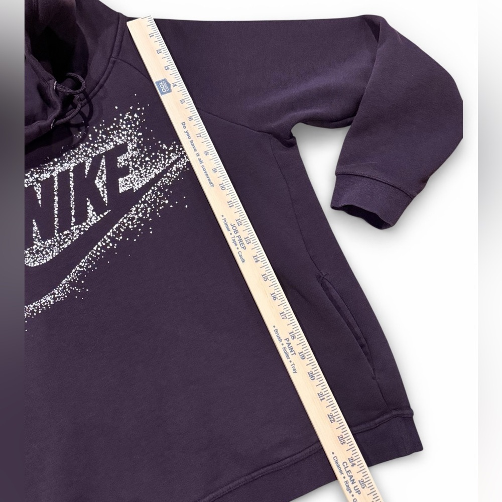 Nike Rally Metallic Funnel Neck Pullover Hoodie - Picture 10 of 11